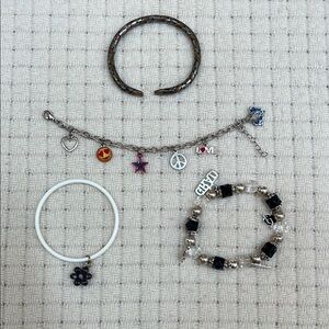 Chic Bracelet Set with Charms